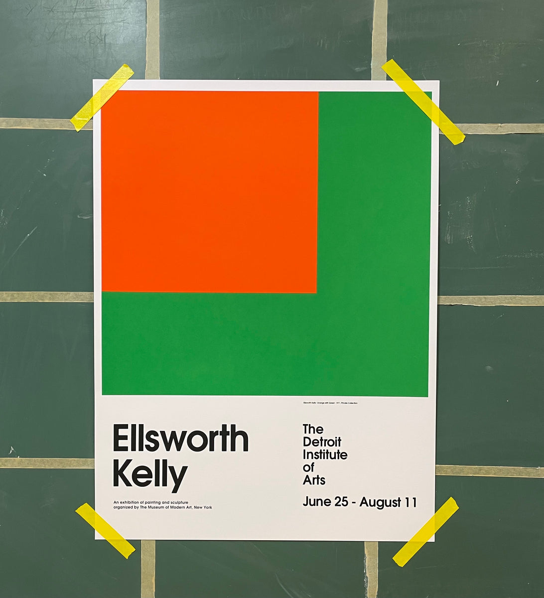 Ellsworth Kelly Exhibition Poster – Essential Screen Printing